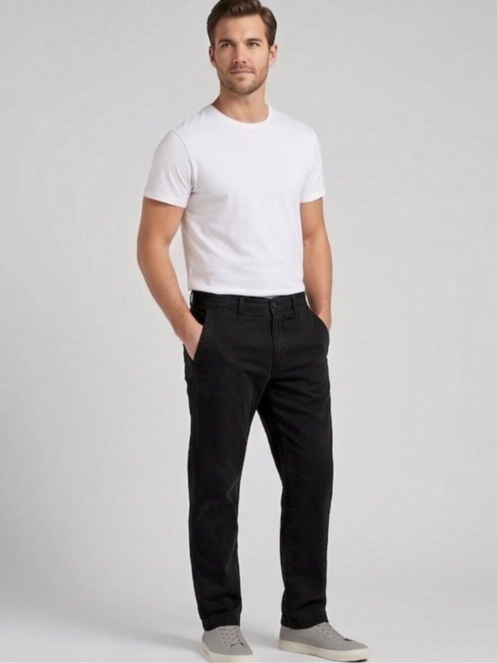Levi's Men's Black XX Chino Jeans -  Straight Fit, 29 x 30